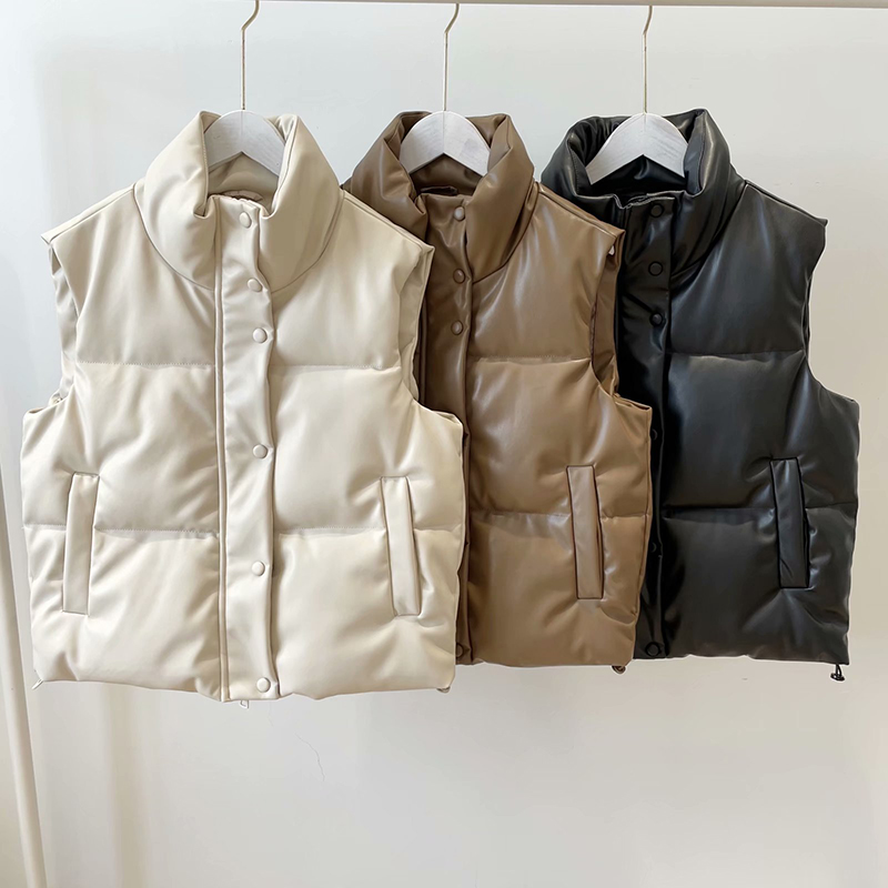 Real Leather Vest Women Winter - Wool Coat Peacoat recension och pris