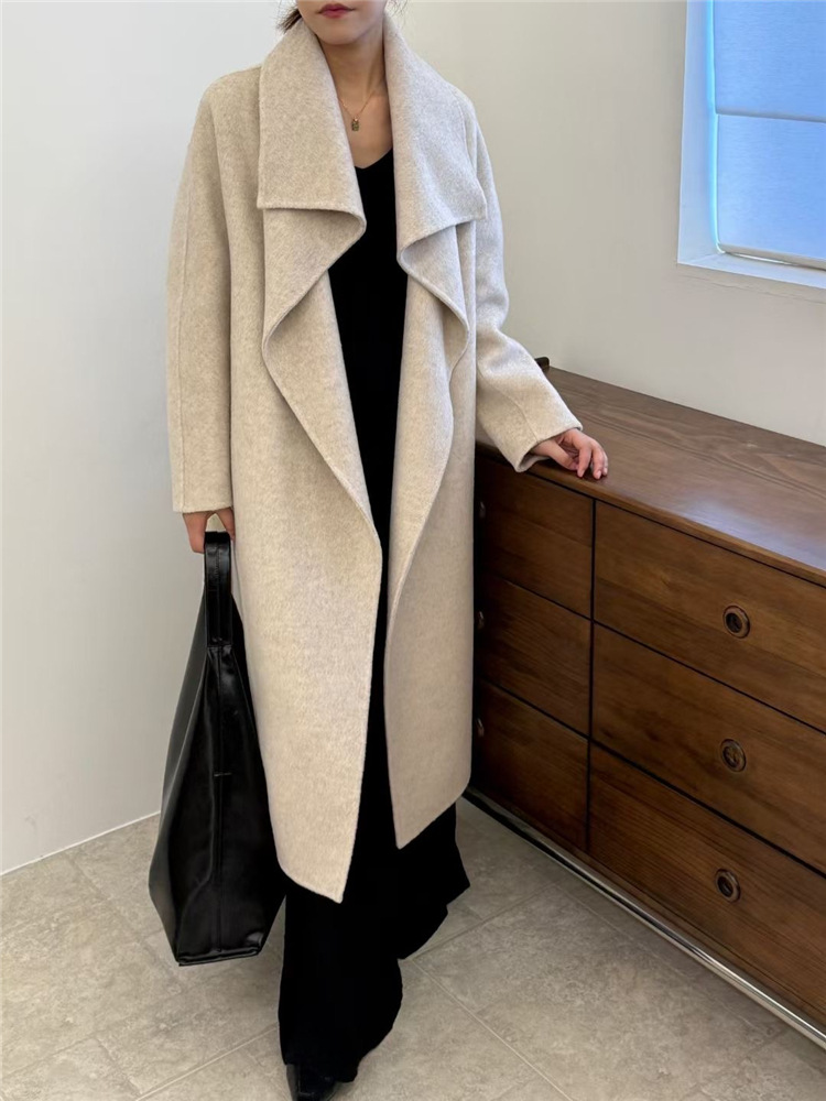 Turn Down Collar Double Wool S - Wool Coat Peacoat recension och pris