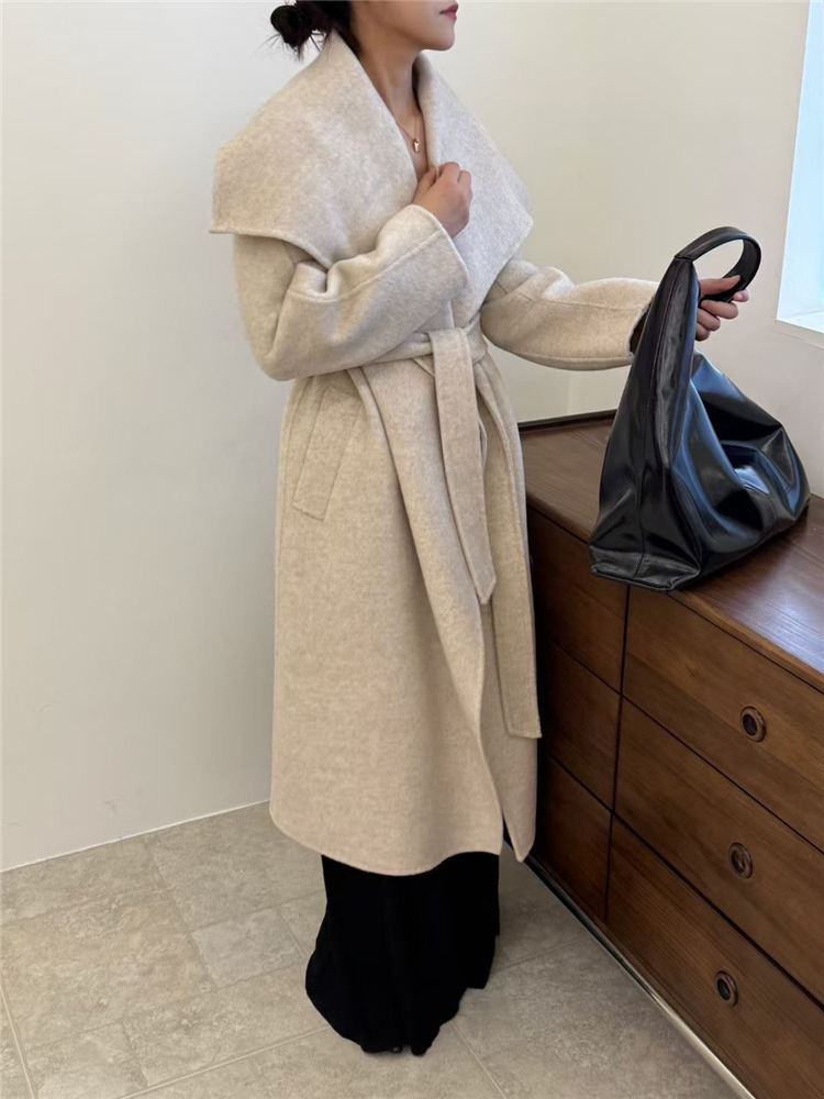 Turn Down Collar Double Wool S - Wool Coat Peacoat recension och pris