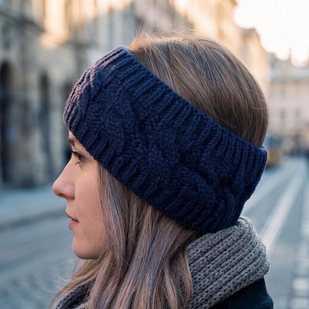 Winter Knitted Headband for Wo - Fleece Ear Warmer Band recension och pris
