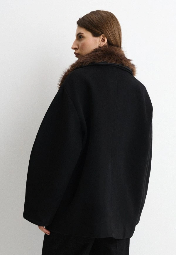 Women Oversized Double Breaste - Wool Coat Peacoat recension och pris