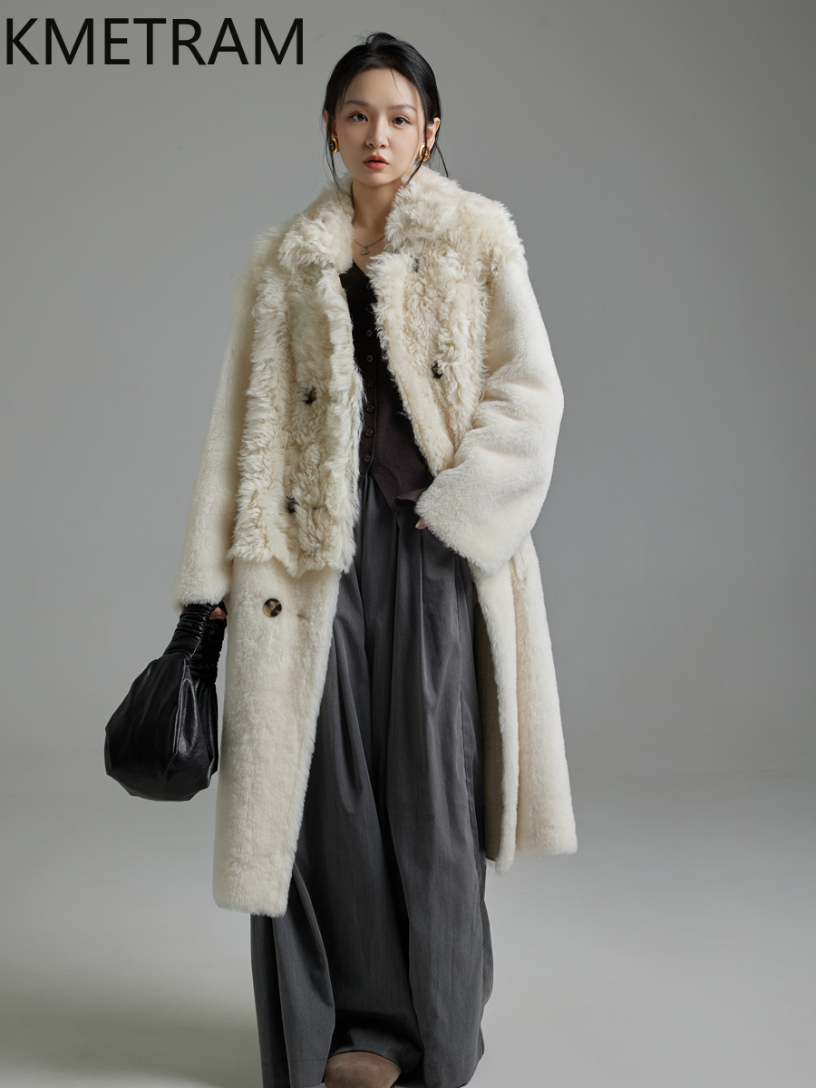 KMETRAM 100% Natural Tuscany o - Wool Coat Peacoat recension och pris