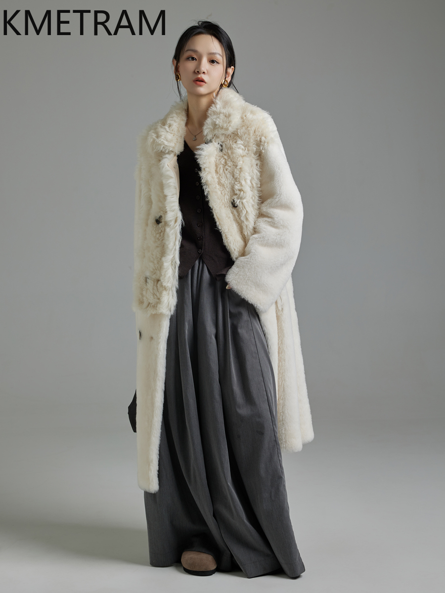 KMETRAM 100% Natural Tuscany o - Wool Coat Peacoat recension och pris